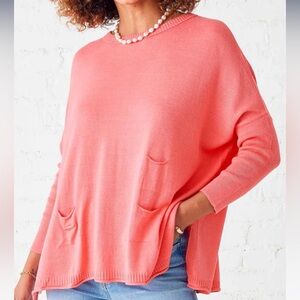 MERSEA Catalina Sweater Coral One Size Oversized Fit